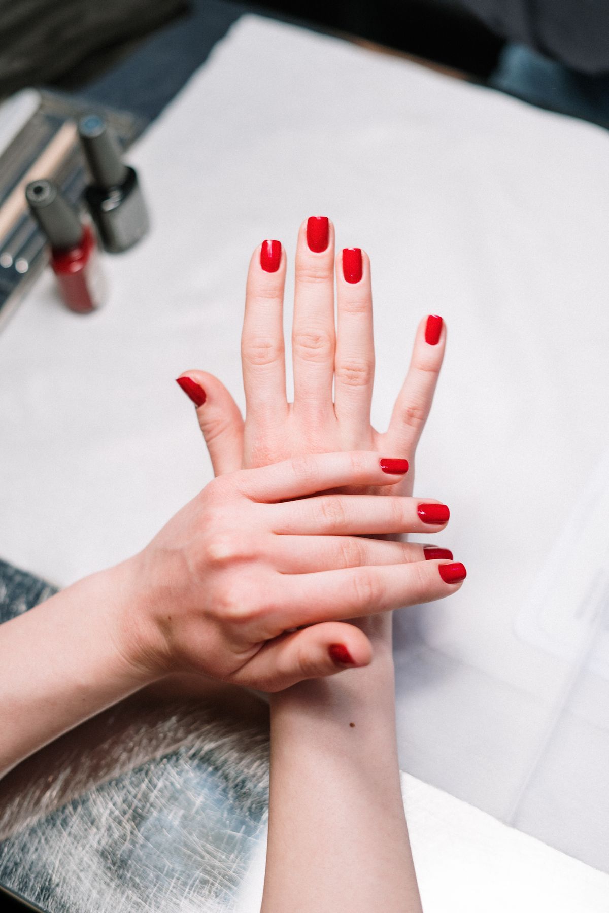 Nail service detail at Lee Nails Spa & Bar, Huntersville